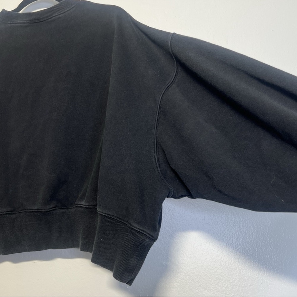 Nike Sportswear Phoenix Fleece Oversized Cropped Sweatshirt Black L Streetwear - Picture 8 of 11